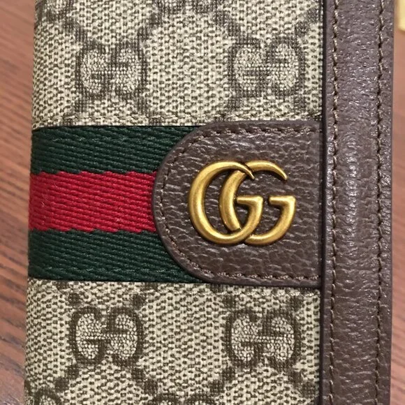 GUCCI Ophidia GG Bi-fold Card Case - Picture 2 of 9